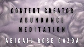 Content Creator Abundance Meditation Best Affirmations for Your Success listen for 30 days [upl. by Sulokcin650]