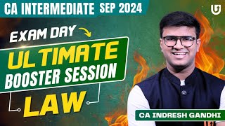 Ultimate Booster Session CA Inter Law  CA Inter Sep 2024  CA Indresh Gandhicainter [upl. by Eidnil625]