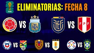 FECHA 8 Eliminatorias 2026 ¿Quiénes son los FAVORITOS para ganar [upl. by Yleak]