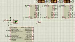 MAX7219 LED dot matrix thermometer using PIC microcontroller [upl. by Nawrocki]