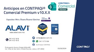 Anticipos en CONTPAQi Comercial Premium v10xx [upl. by Yniffit]