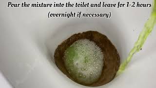 How to clean the toilet from HORRIBLE limescale and urinary stones😱 [upl. by Inneg]