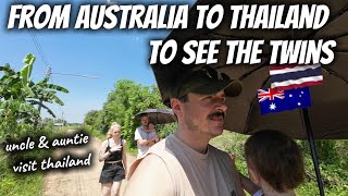 Aussie Family Come Visit My Twins In Rural Thailand [upl. by Drol]