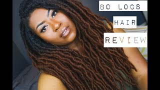 Crochet Faux Locs  Bo Locs Hair Review [upl. by Ahsilem]