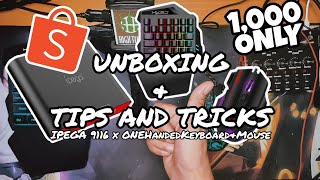 UNBOXING MOBILE GAMING SET UP  IPEGA 9116 x One Handed Keyboard amp Mouse [upl. by Mutz]