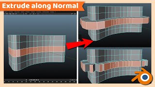 How to Extrude along Normal or Individual faces  Blender Tutorial [upl. by Kciregor195]