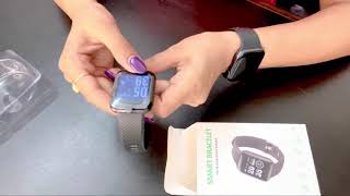 D116 Smart Wrist Band with fitness and health monitor feature [upl. by Latsryk]