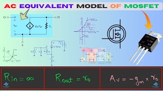 AC Equivalent Circuit of MOSFET  Small Signal Model of MOSFET  mosfet amplifiers ltspice fets [upl. by Hunley996]