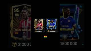 Nico Williams 🇪🇦 vs Iñaki Williams 🇬🇭 fifa fcmobile football [upl. by Orthman]