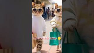 Kittys hardworking father vs Kittys luxurious life 💔  kitty shorts  youtubeshorts [upl. by Yrehc]