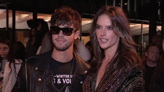 Alessandra Ambrosio Eva Herzigova Cameron Dallas and more at Zadig et Voltaire Fashion Show [upl. by Jankey]