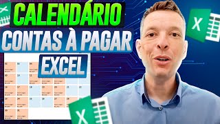 Gráfico CALENDÁRIO Contas a Pagar Excel [upl. by Etteoj]