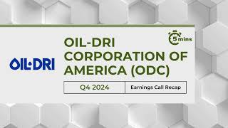 OilDri Corporation of America ODC Earnings Call Recap for Q4 2024 [upl. by Nawotna392]