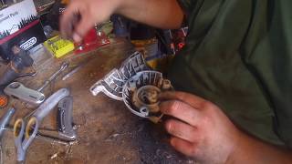 Replacing the pull cord on the Stihl FS90R String Trimmer [upl. by Leicester94]