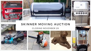 OPENS NOV 24 Skinner Moving Auction auctionontario ontarioauction rapidsell [upl. by Seve26]