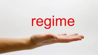 How to Pronounce regime  American English [upl. by Kunin]