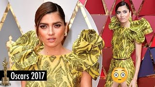 Blanca Blanco Suffers MAJOR Wardrobe Malfunction on the 2017 Oscars Red Carpet [upl. by Linnet830]