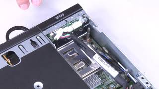 Lenovo ThinkSystem SE350 installing a Front Operator Panel [upl. by Euqinot]