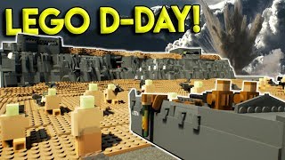 HUGE LEGO DDAY CITY BATTLE  Brick Rigs Gameplay Challenge amp Creations  Military Roleplay [upl. by Renell]