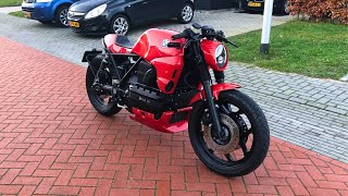 BMW K100 Cafe Racer Build In 4 Minutes [upl. by Mahla]