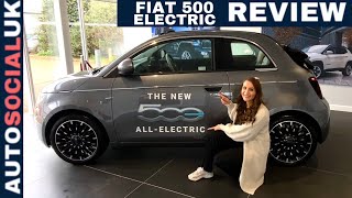 2021 Fiat 500e Review  Underhyped electric city car TESTDRIVE La Prima cabriolet UK 4K [upl. by Ehc]