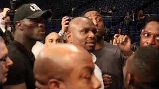 BEEF  DILLIAN WHYTE amp DERECK CHISORA HEATED CLASH RINGSIDE AFTER BELLEW BEATING HAYE [upl. by Atinel]