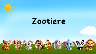 Zootiere für Kinder 🐘  Lustiges Tierlernvideo [upl. by Blakelee65]