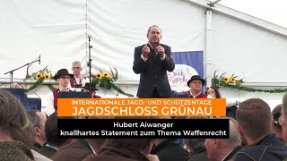 Stellvertretender bayerischer Ministerpräsident Hubert Aiwanger spricht über das Waffengesetzt [upl. by Marela440]