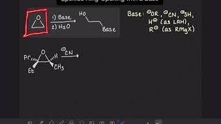 12 Epoxide ring opening with a base [upl. by Matthei853]