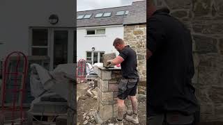 Building stone at a old cottage stonemasonry [upl. by Assirhc103]