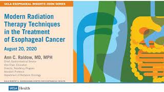 Modern Radiation Therapy Techniques in the Treatment of Esophageal Cancer  Ann C Raldow MD MPH [upl. by Cristionna]