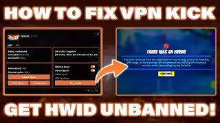 How To Fix Fortnite Ban Removed From The Match VPNIPCheating Fix HWID Ban With Spoofer🏆 [upl. by Rothberg808]