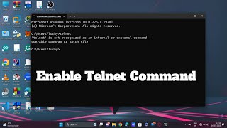 How To Enable Telnet Command  CMD  Window 11  2023  DrkCoderLucky [upl. by Andrien]