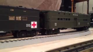 Lionel Legacy Pere Marquette Berkshire Troop and Tank Transport [upl. by Bodkin]