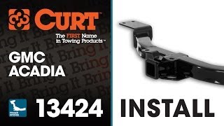 Trailer Hitch Install CURT 13424 on GMC Acadia [upl. by Sorodoeht]