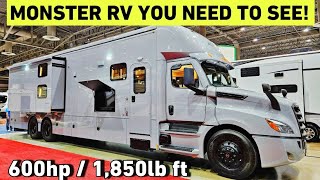 SUPER C Renegade RV on a CASCADIA 600HP 1850lb ft chassis [upl. by Nanon]