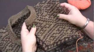 How to Prepare amp Cut a Steek when Knitting [upl. by Ahsino]