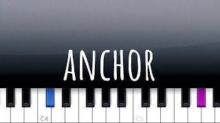 Anchor  Novo Amor piano tutorial [upl. by Alliuqa]