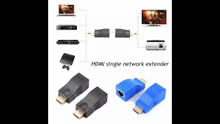 Microware 4K 3D HDMI 1 4 30M Extender to RJ45 Over Cat 5e 6 Network LAN Ethernet Adapter Buy Micro [upl. by Ayekel845]