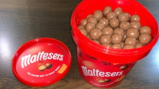 Maltesers Chocolate Bucket  Unboxing  Review  ASMR  440 Grams [upl. by Yerfoeg25]