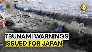 Japan Earthquake Tsunami warnings issued after 75 magnitude quake hits Japan  WION Originals [upl. by Aitital495]