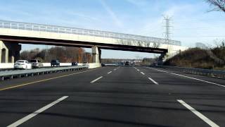 New Jersey Turnpike Exits 6 to 7A northbound Truck Lanes [upl. by Idissac]