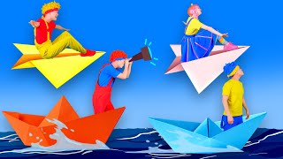 Paper Plane amp Boat  D Billions Kids Songs [upl. by Lyndon]