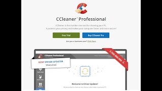 CCleaner Professional Review 585  Driver Updater and Smart Cleaning Sept 2021 [upl. by Kyl257]