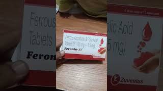 FERONIA XT  FERROUS ASCORBATE  FOLC ACID  💊MEDICINE [upl. by Camilia]