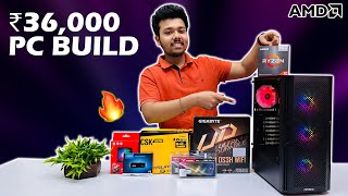 Only Rs 36000 PC Build in 2023 🔥  Ryzen 5 5600G [upl. by Doner]