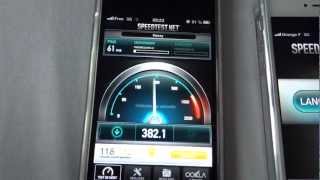 COMPARAISON FREE MOBILE 3G VS SOSH 3G H IPHONE 5 DEBIT BRIDAGE YOUTUBE SPEEDTEST ENVOYE SPECIAL [upl. by Sanferd]