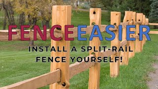 The Easiest Log Rail Fence Install Youll Ever See [upl. by Kappel]