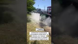 ampsprayers ASPERSORA SUSPENDIDA BARRAS 10 BOQUILLAS CAPACIDAD 200 LTS BOMBA PISTONES 55 ltm [upl. by Benny]