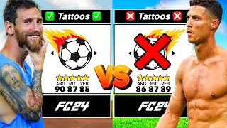 SPIELER MIT TATTOOS vs SPIELER OHNE Tattoos in FC 24 👀🚀 [upl. by Naired101]